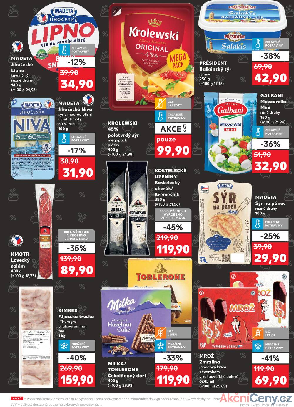 Leták Kaufland - Kaufland 10.9. - 16.9. - Kaufland - Ostrov - Jáchymovská - strana 27