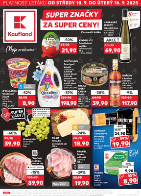 Leták Kaufland 10.9. - 16.9. - Kaufland - Valašské Meziříčí