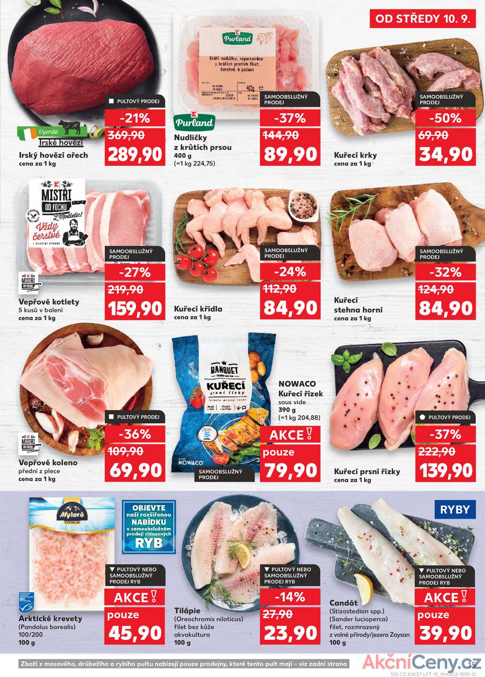 Leták Kaufland - Kaufland 10.9. - 16.9. - Kaufland - Praha - Hloubětín - strana 15