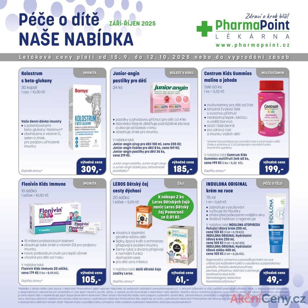 Leták PharmaPoint  - Pharma Point typ A od 15.9. do 12.10.2025 - strana 3