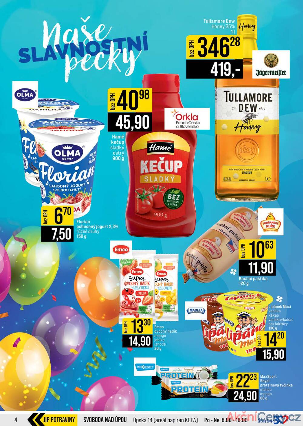 Leták JIP - JIP Cash & Carry Brno, Praha, Ostrava, Jilemnice, Pardubice, Ostrava, Karlovy Vary, Olomouc a Zlín od 10.9. do 23.9.2025 - strana 4 Leták JIP - JIP Cash & Carry Brno, Praha, Ostrava, Jilemnice, Pardubice, Ostrava, Karlovy Vary, Olomouc a Zlín od 10.9. do 23.9.2025 - strana 4