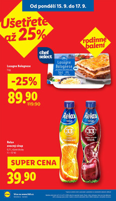 Lidl od 15.9. do 17.9.2025