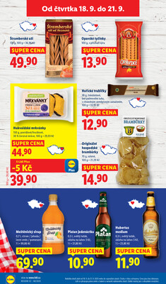 Lidl Čtvrtek od 18.9. do 21.9.2025