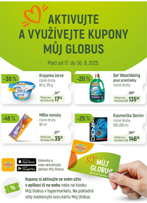 Leták Akční leták Globus 17.9. - 23.9.2025 - Globus Chomutov
