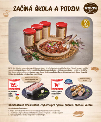 Akční leták Globus 17.9. - 5.10.2025 - Globus Praha - Štěrboholy