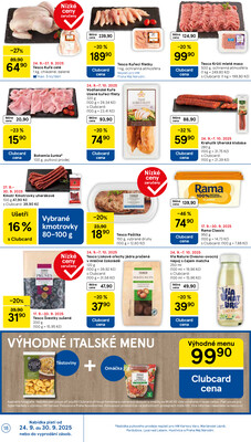 Tesco malé hypermarkety od 24.9. do 30.9.2025