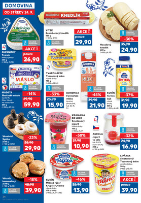 Kaufland 24.9. - 30.9. - Kaufland - Nymburk