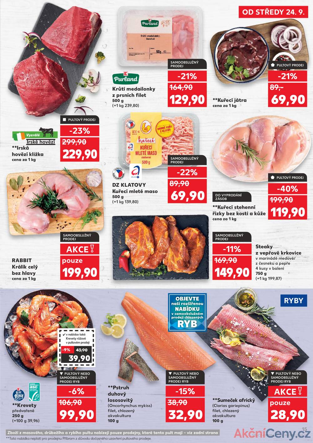 Leták Kaufland - Kaufland 24.9. - 30.9. - Kaufland - Olomouc - Štursova - strana 15