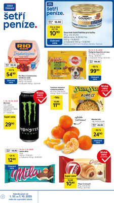 Tesco supermarkety od 1.10. do 7.10.2025