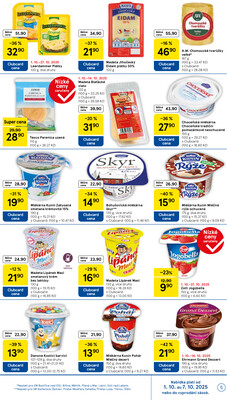 Tesco supermarkety od 1.10. do 7.10.2025