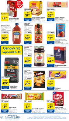 Tesco supermarkety od 1.10. do 7.10.2025