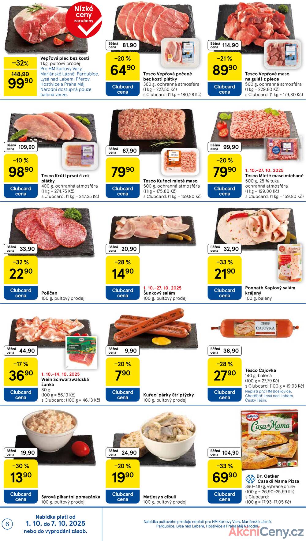 Leták Tesco - Tesco malé hypermarkety od 1.10. do 7.10.2025 - strana 6