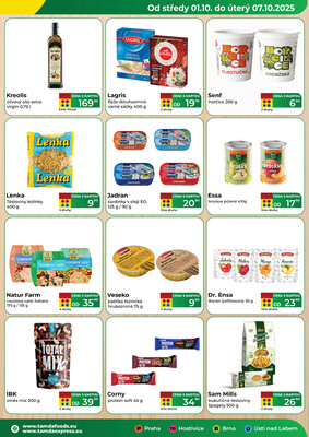 Tamda Foods od 1.10. do 7.10.2025