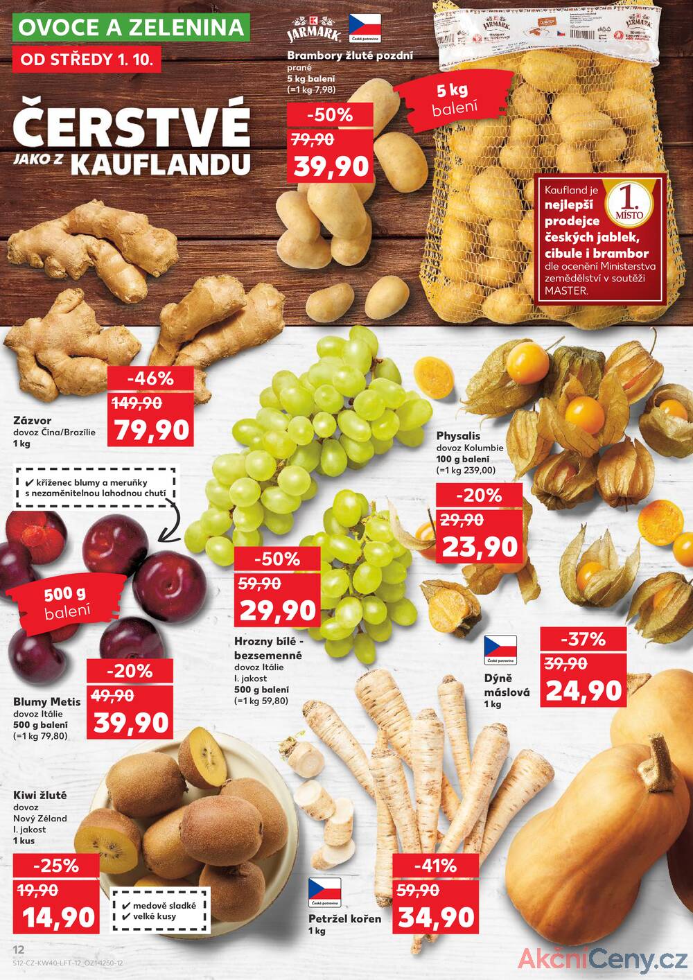 Leták Kaufland - Kaufland 1.10. - 7.10. - Kaufland - Náchod - strana 12