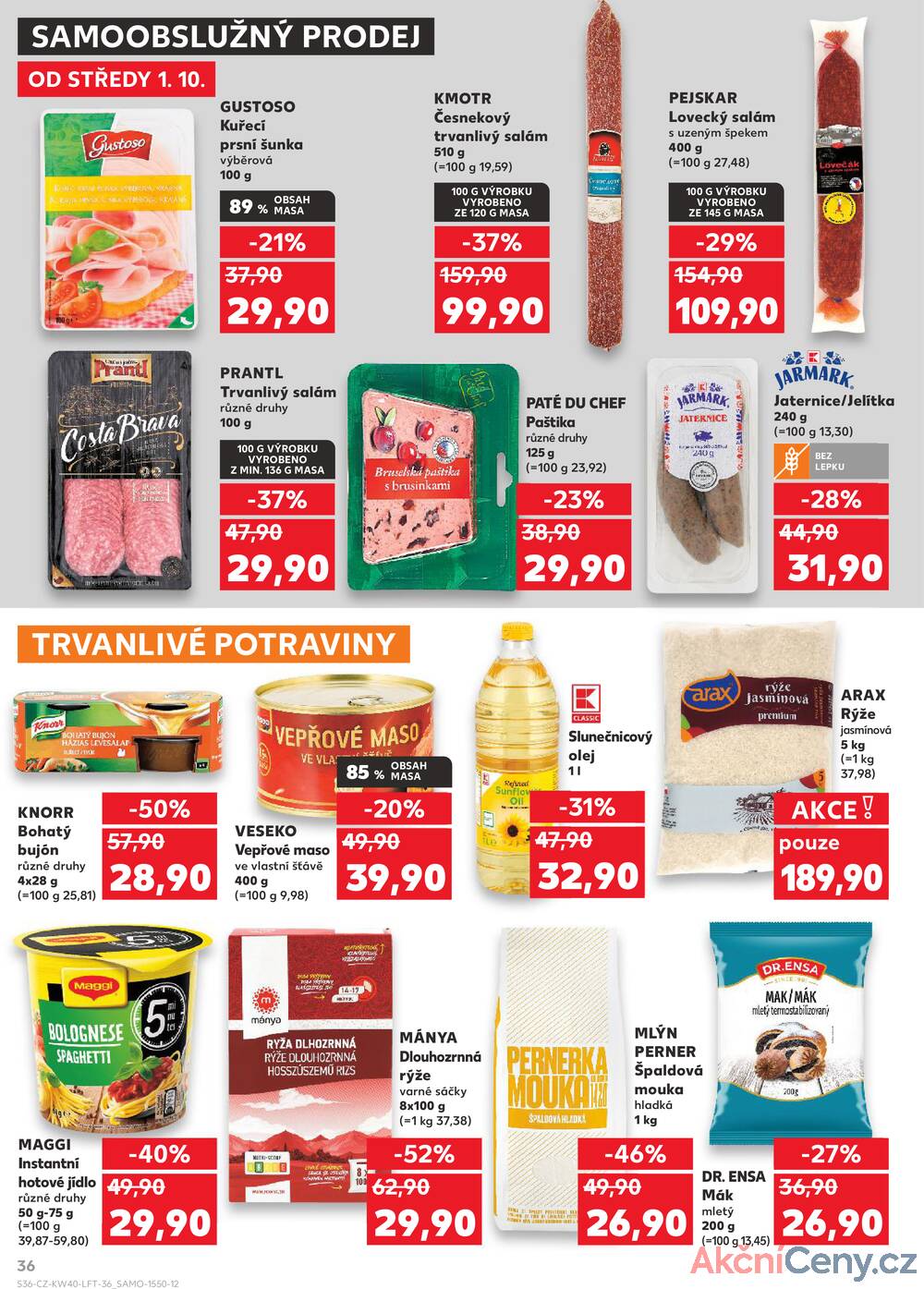 Leták Kaufland - Kaufland 1.10. - 7.10. - Kaufland - Beroun - strana 36
