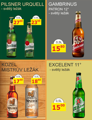 BENE Nápoje od 1.10. do 31.10.2025