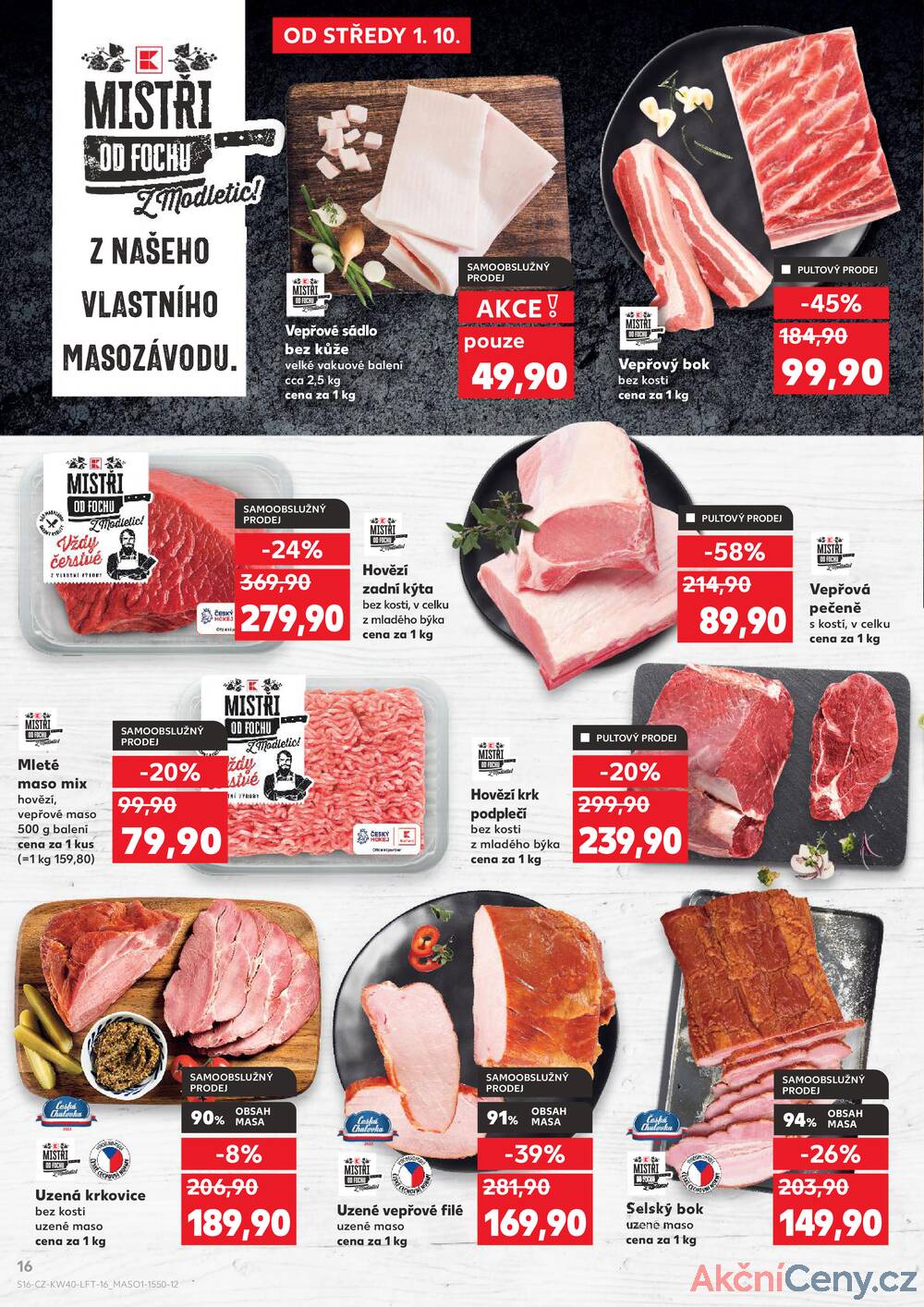 Leták Kaufland - Kaufland 1.10. - 7.10. - Kaufland - Praha 12 (Modřany) - strana 16