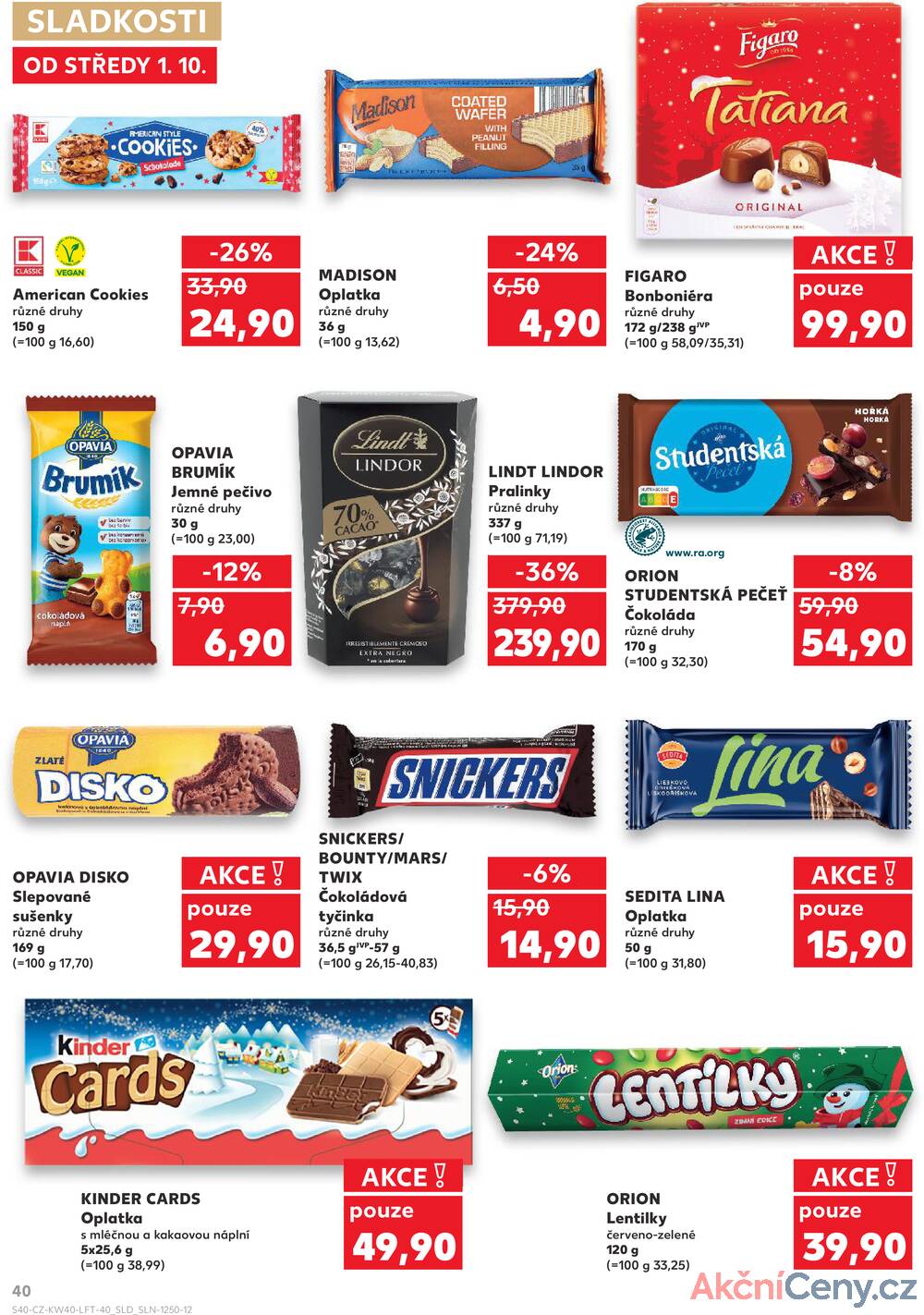 Leták Kaufland - Kaufland 1.10. - 7.10. - Kaufland - Praha 12 (Modřany) - strana 40