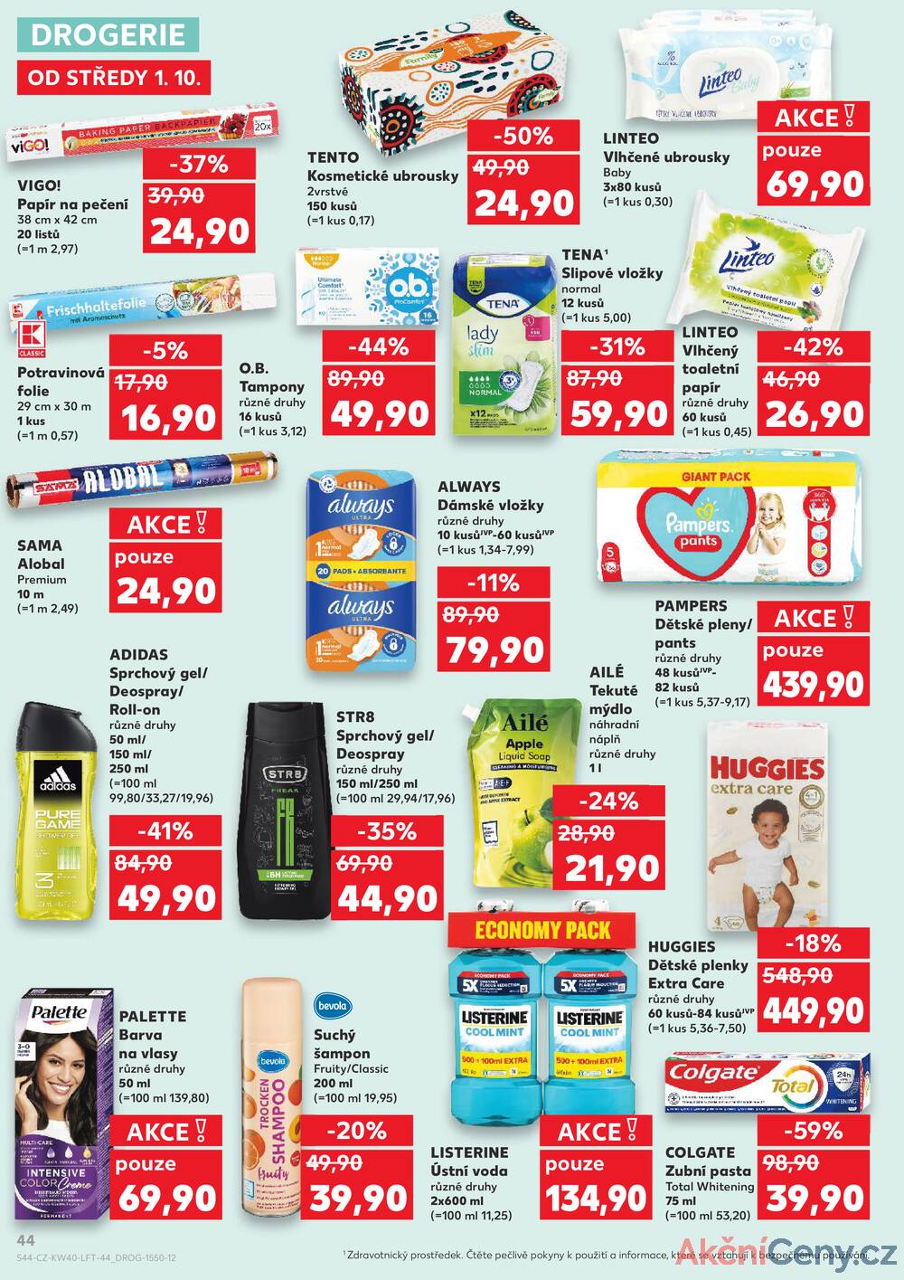 Leták Kaufland - Kaufland 1.10. - 7.10. - Kaufland - Pelhřimov - strana 44
