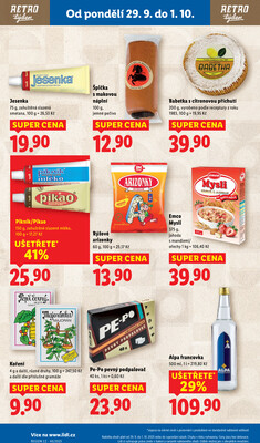 Lidl od 29.9. do 1.10.2025