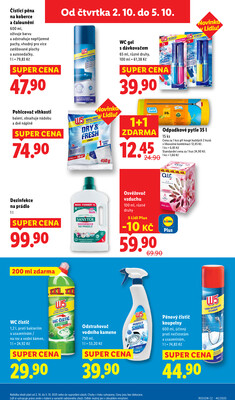 Lidl Čtvrtek od 2.10. do 5.10.2025