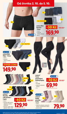 Lidl Čtvrtek od 2.10. do 5.10.2025