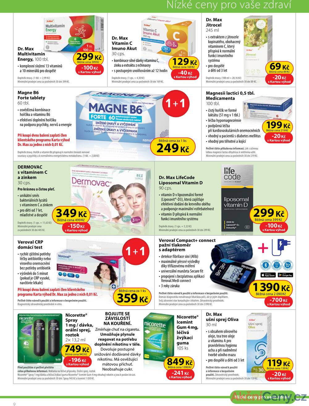 Leták Dr.Max - Dr.Max od 1.10. do 31.10.2025 - strana 9