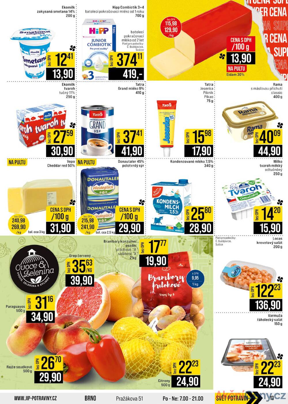 Leták JIP - JIP Cash & Carry České Budějovice, Most, Náchod, Polička, Sušice a Svoboda nad Úpou od 1.10. do 7.10.2025 - strana 13