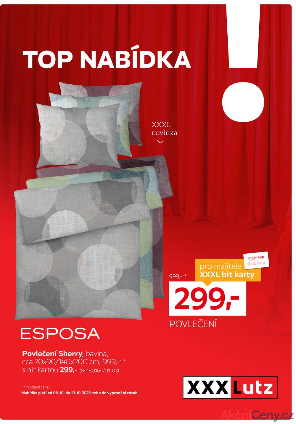 Leták XXXLutz - XXXLutz TOP NABÍDKA 6.10. - 19.10. - strana 1