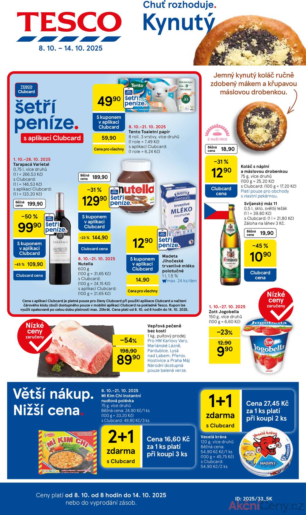 Leták Tesco - Tesco malé hypermarkety od 8.10. do 14.10.2025 - strana 1