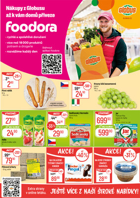 Akční leták Globus 8.10. - 14.10.2025 - Globus Jenišov u Karlových Varů