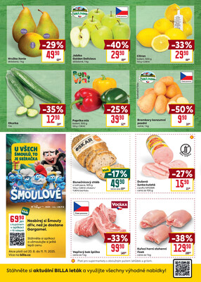 Billa malý leták od 8.10. do 14.10.2025