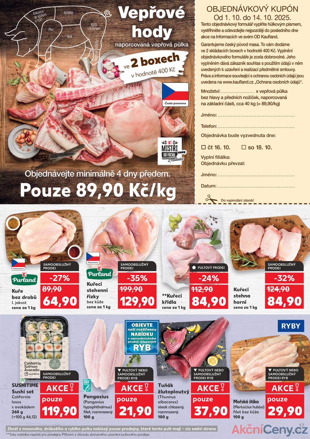 Leták Kaufland - Kaufland 8.10. - 14.10. - Kaufland - Brno - Slatina - strana 17