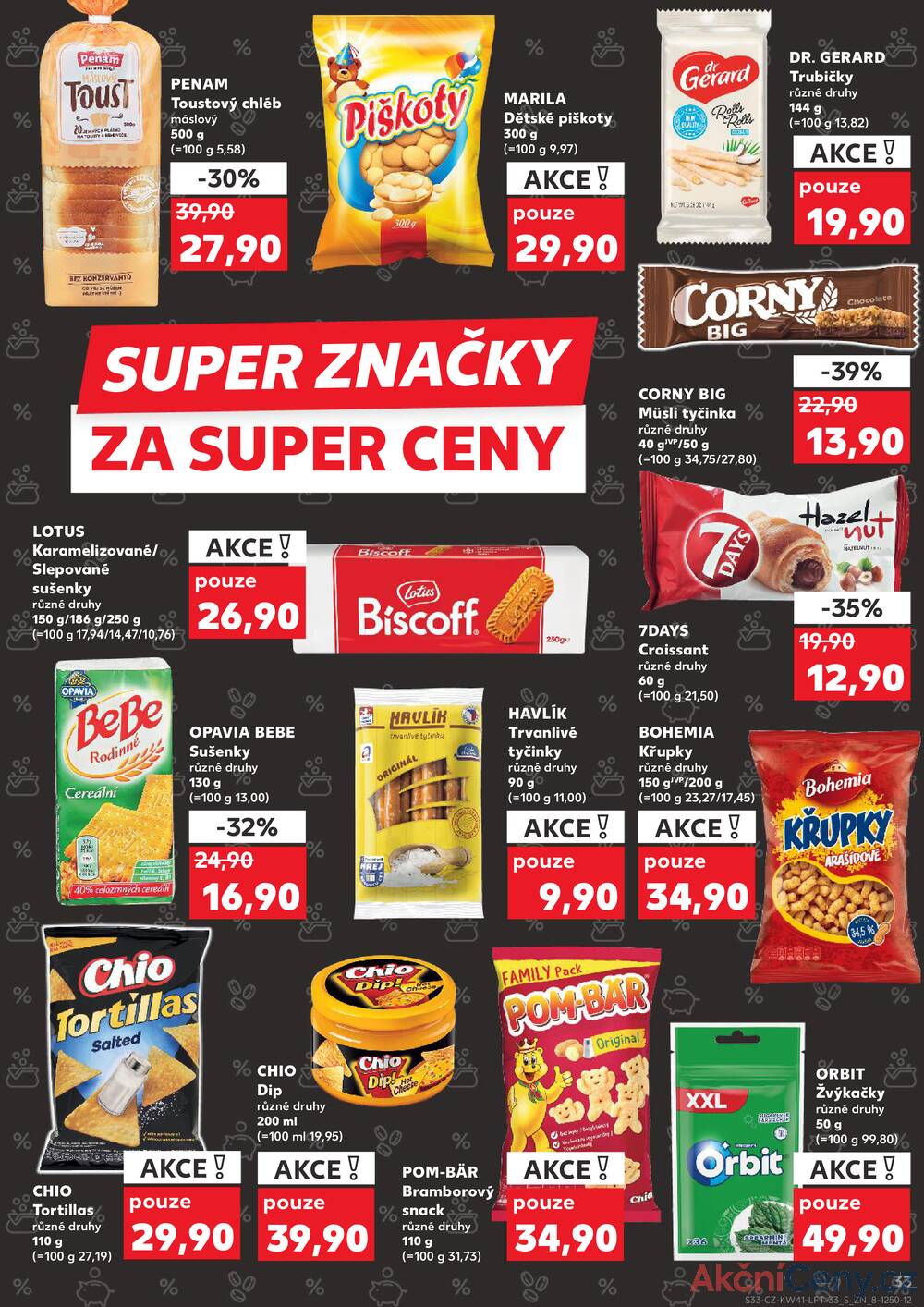 Leták Kaufland - Kaufland 8.10. - 14.10. - Kaufland - Brno - Slatina - strana 33