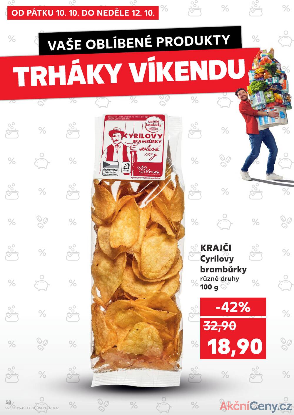 Leták Kaufland - Kaufland 8.10. - 14.10. - Kaufland - Brno - Slatina - strana 58