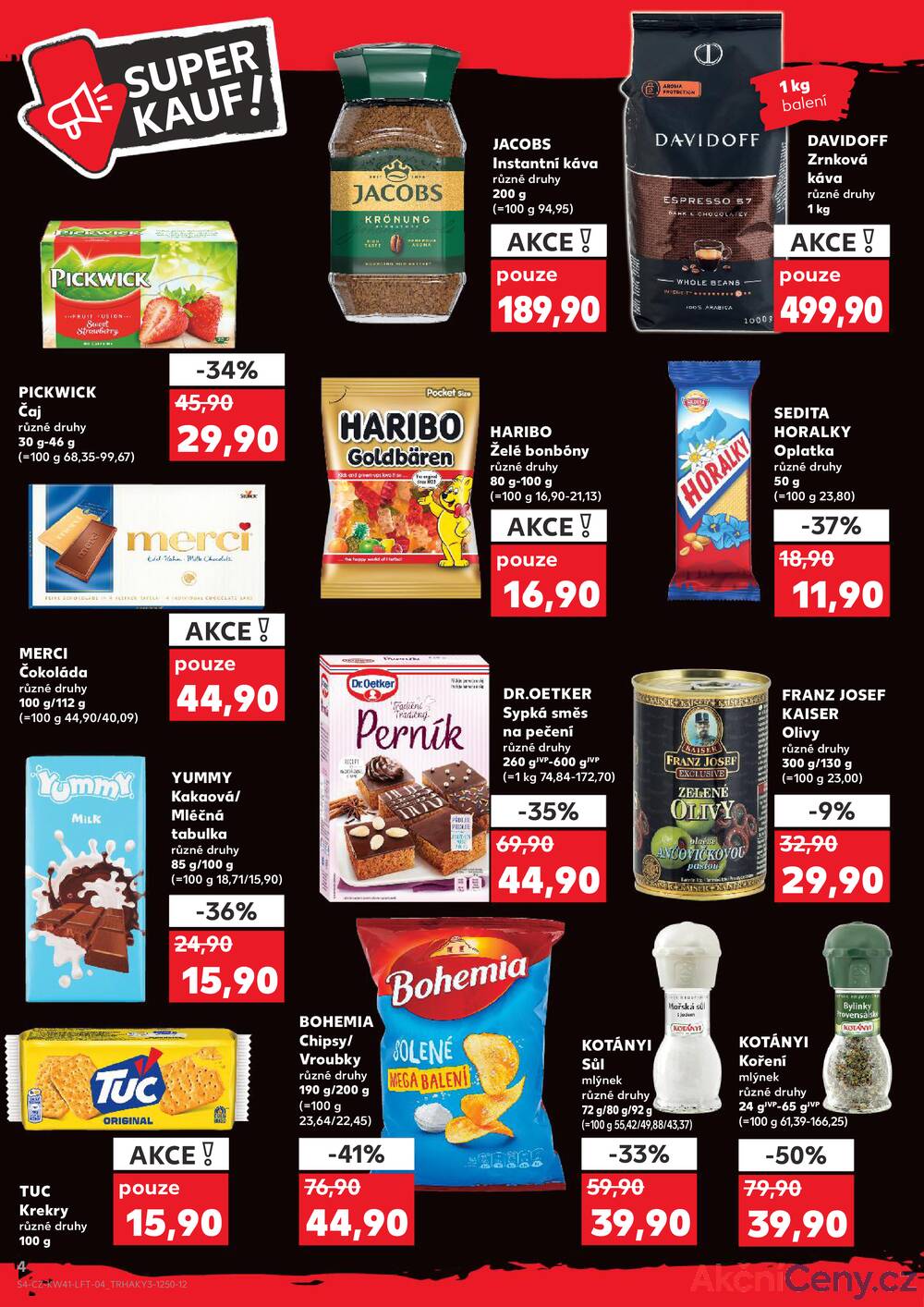 Leták Kaufland - Kaufland 8.10. - 14.10. - Kaufland - Jičín - strana 4
