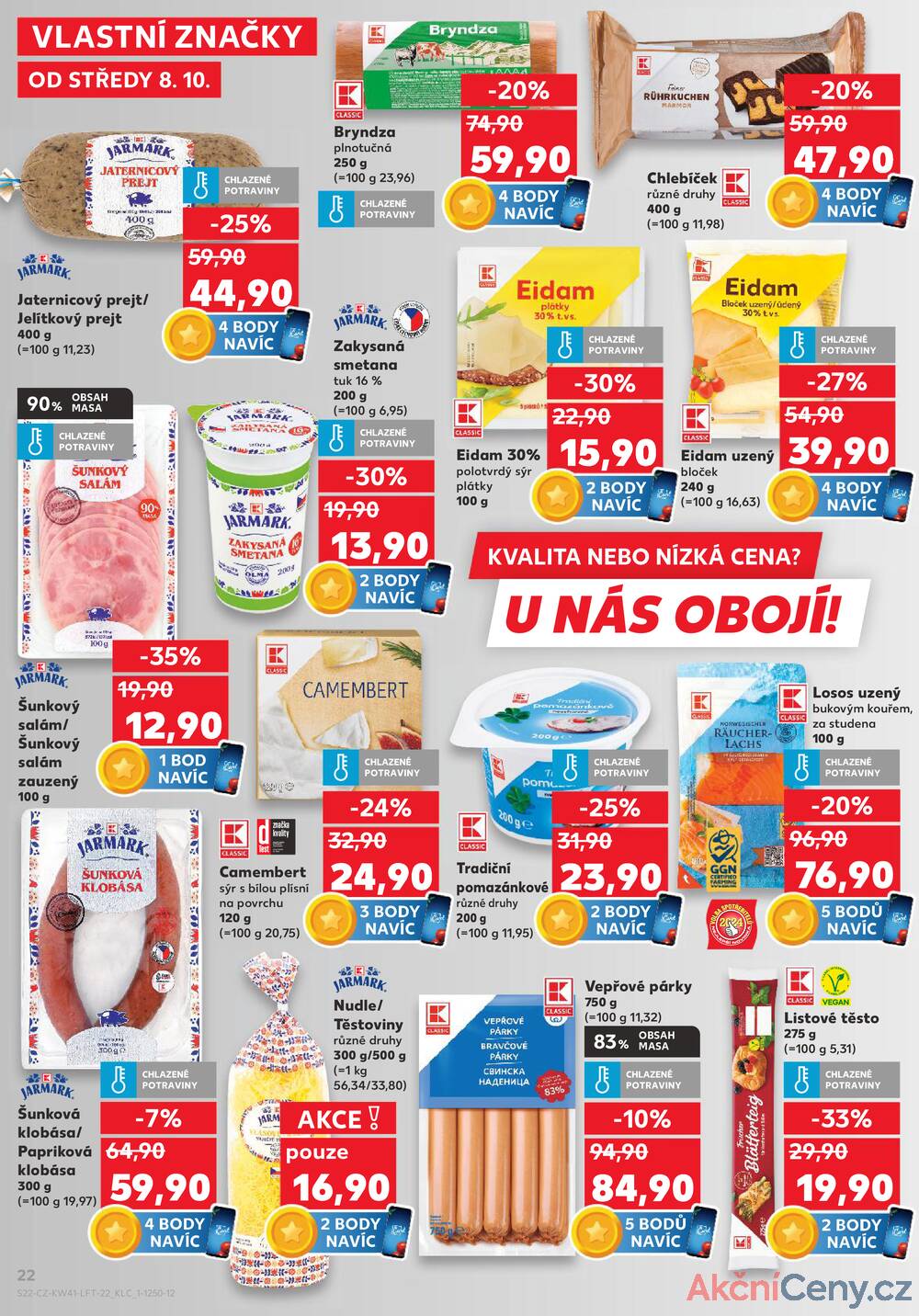 Leták Kaufland - Kaufland 8.10. - 14.10. - Kaufland - Znojmo (Dukelských bojovníků) - strana 22