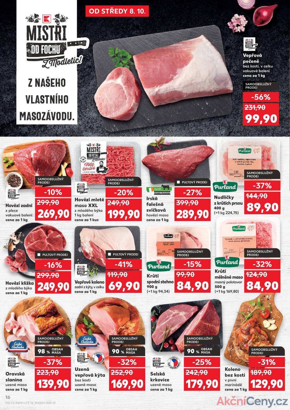 Leták Kaufland - Kaufland 8.10. - 14.10. - Kaufland - Znojmo (Jarošova) - strana 16