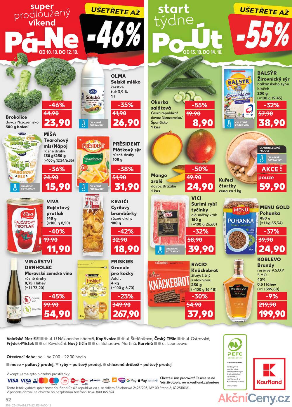 Leták Kaufland - Kaufland 8.10. - 14.10. - Kaufland - Kopřivnice - strana 52