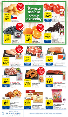 Tesco malé hypermarkety od 15.10. do 21.10.2025