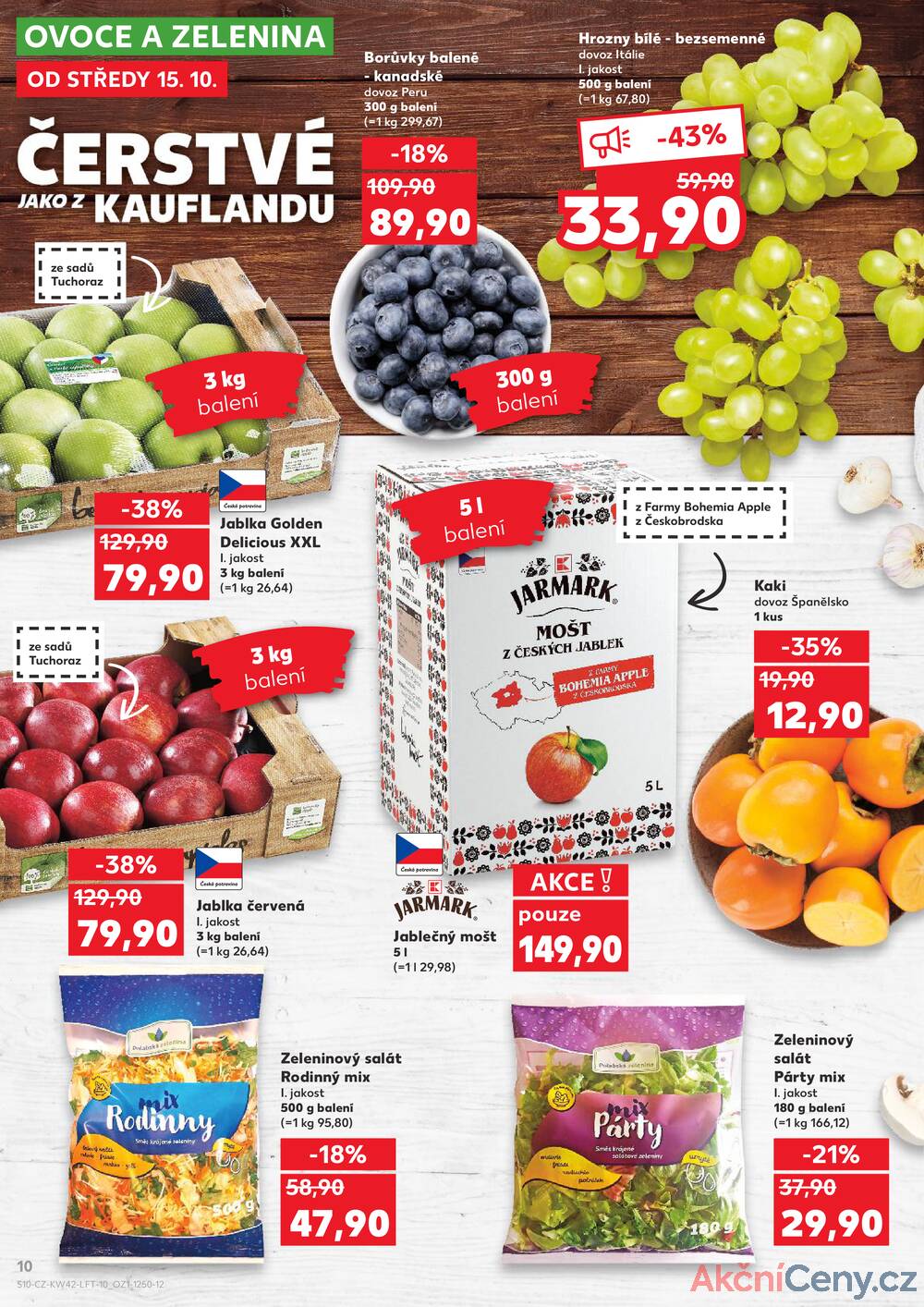 Leták Kaufland - Kaufland 15.10. - 21.10. - Kaufland - Liberec (Dr. M. Horákové) - strana 10
