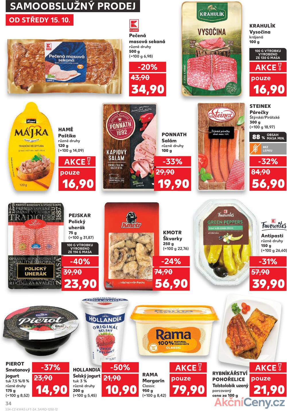 Leták Kaufland - Kaufland 15.10. - 21.10. - Kaufland - Liberec (Dr. M. Horákové) - strana 34