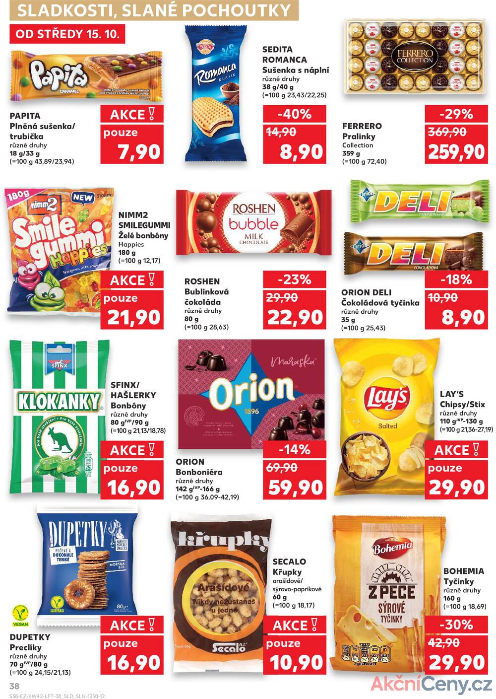 Leták Kaufland - Kaufland 15.10. - 21.10. - Kaufland - Znojmo (Dukelských bojovníků) - strana 38