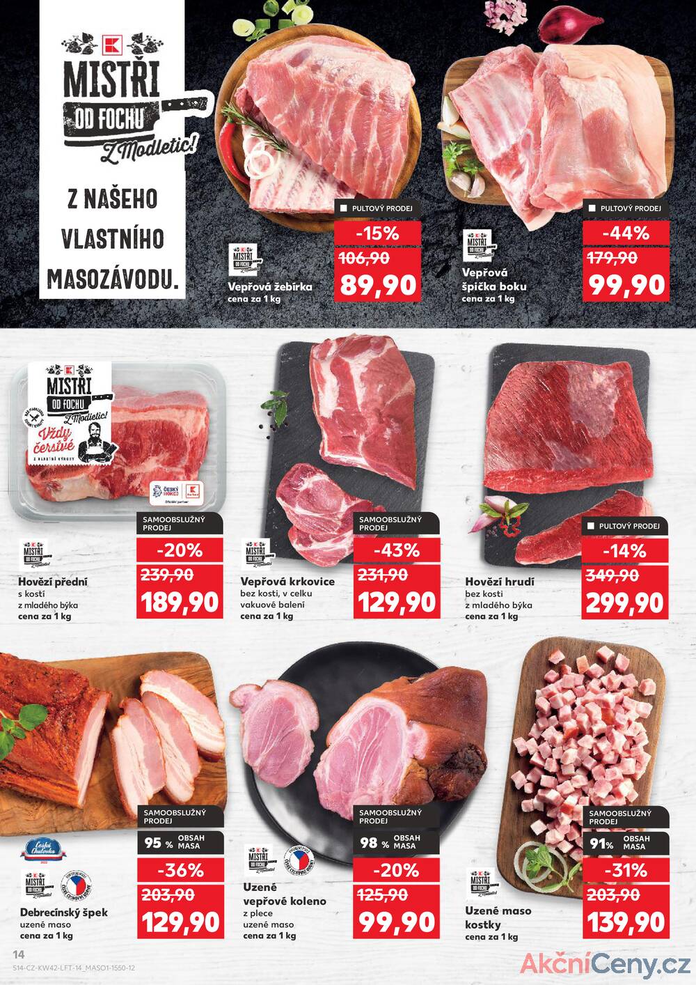 Leták Kaufland - Kaufland 15.10. - 21.10. - Kaufland - Znojmo (Jarošova) - strana 14