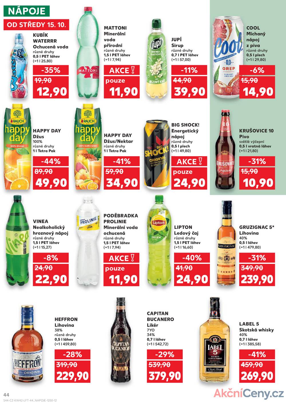 Leták Kaufland - Kaufland 15.10. - 21.10. - Kaufland - Šternberk - strana 44