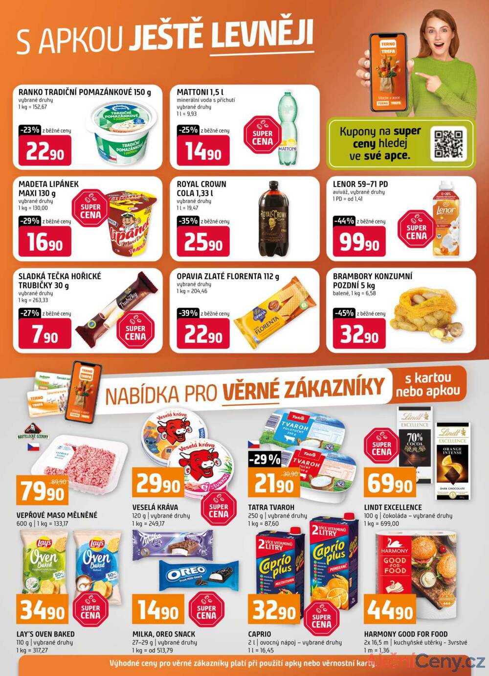 Leták Terno - Terno České Budějovice, Třeboň, Trhové sviny, Bechyně, Týn nad Vltavou, Olomouc, Hradec Králové od 22.10. do 28.10.2025 - strana 18