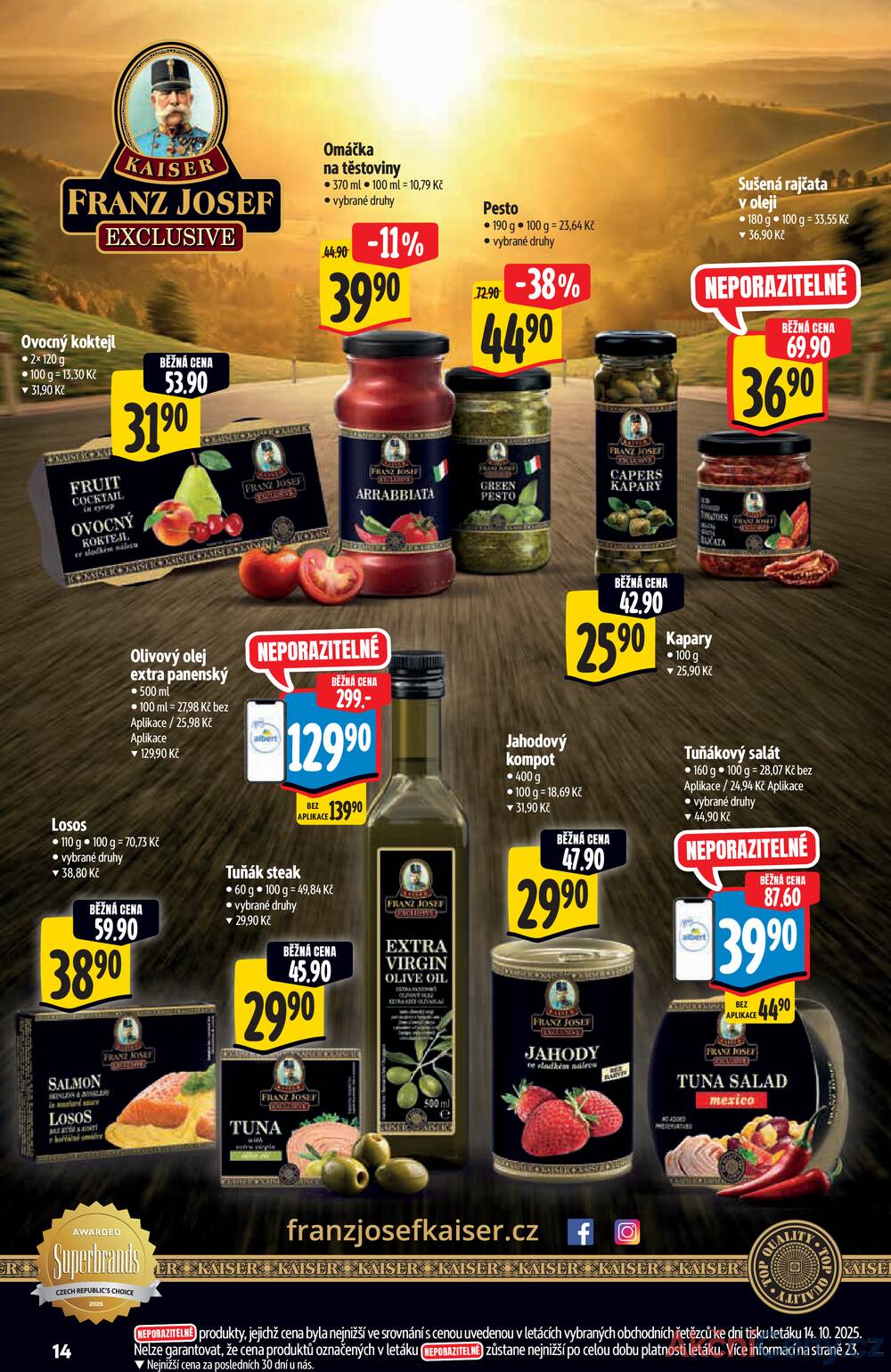 Leták Albert - Albert Hypermarket katalog Brand od 22.10. do 4.11.2025 - strana 14 Leták Albert - Albert Hypermarket katalog Brand od 22.10. do 4.11.2025 - strana 14