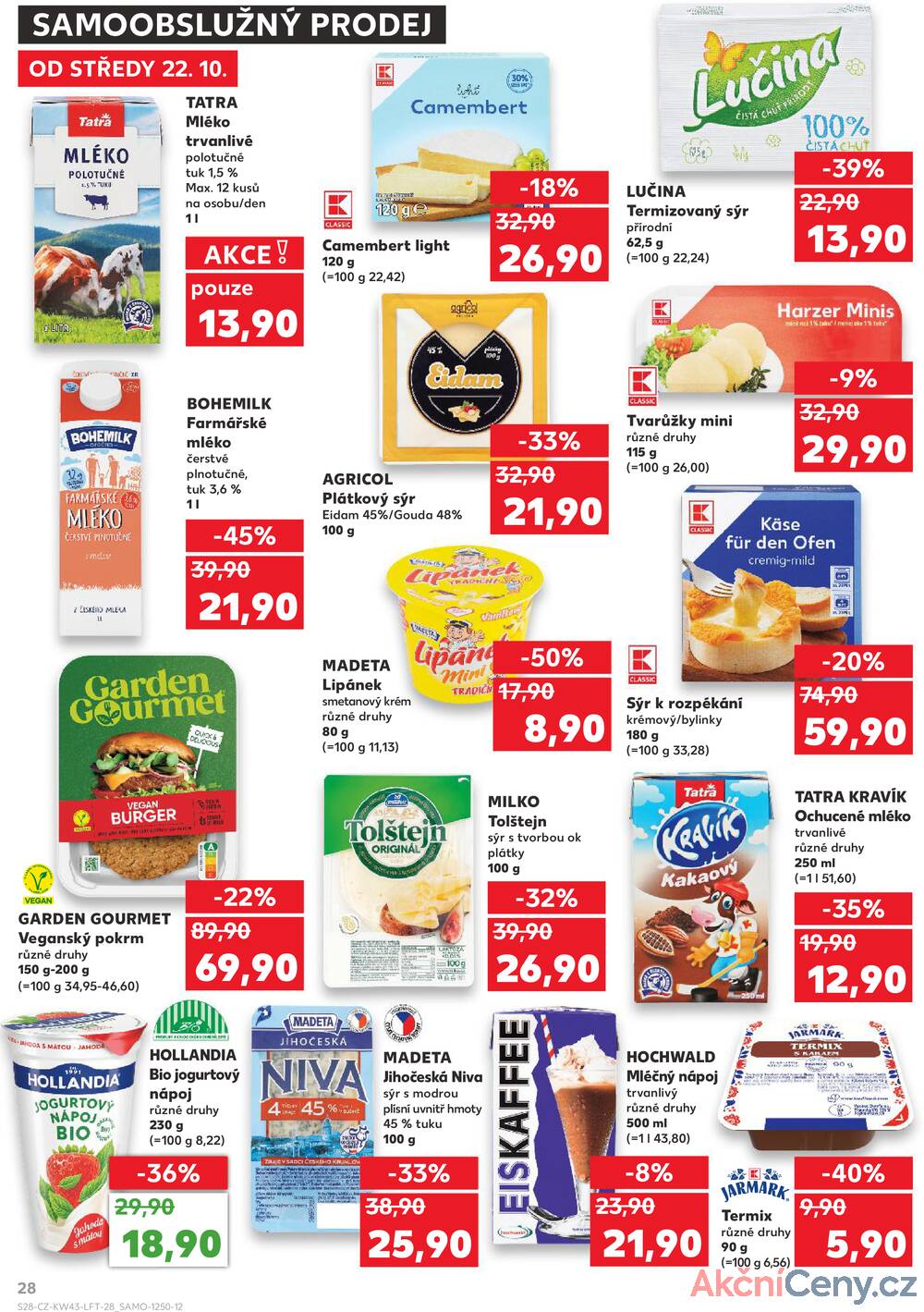 Leták Kaufland - Kaufland 22.10. - 27.10. - Kaufland - Praha 12 (Modřany) - strana 28