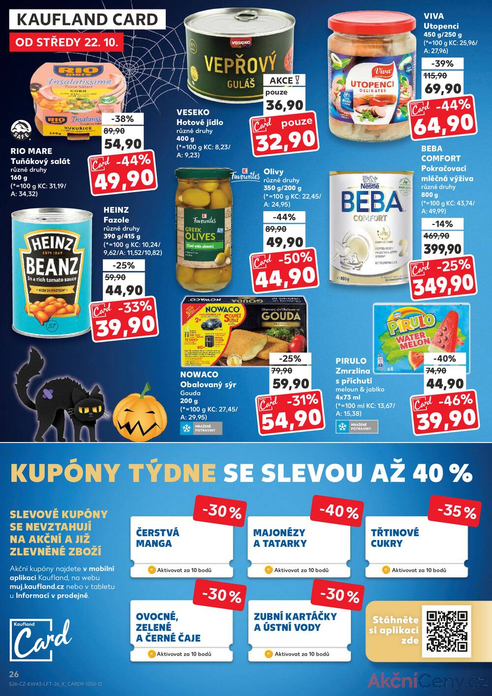 Leták Kaufland - Kaufland 22.10. - 27.10. - Kaufland - Prostějov (Okružní ulice) - strana 26