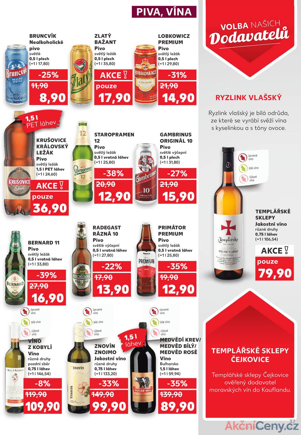 Leták Kaufland - Kaufland 22.10. - 27.10. - Kaufland - Prostějov (Okružní ulice) - strana 37